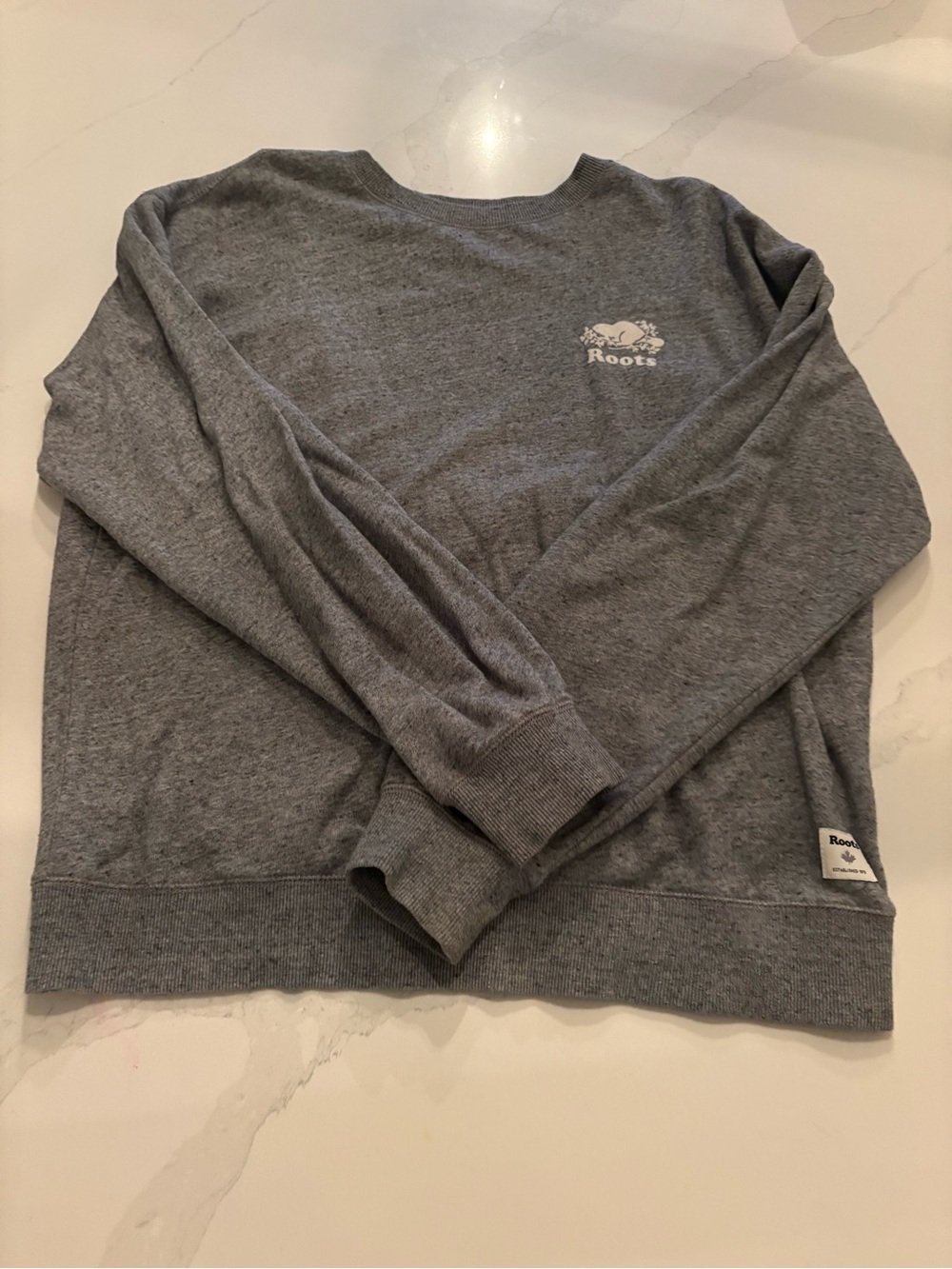 Roots Crewneck Sweater in Heather Gray